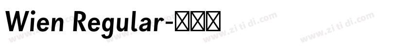 Wien Regular字体转换